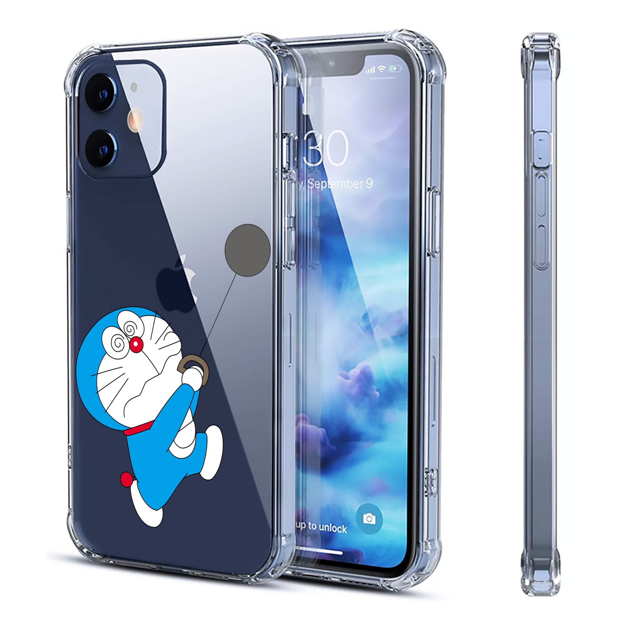 （画像用） ドラえもん Doraemon 【iPhone 12シリーズ対応】透明スマホケース（クリアソフトケース）